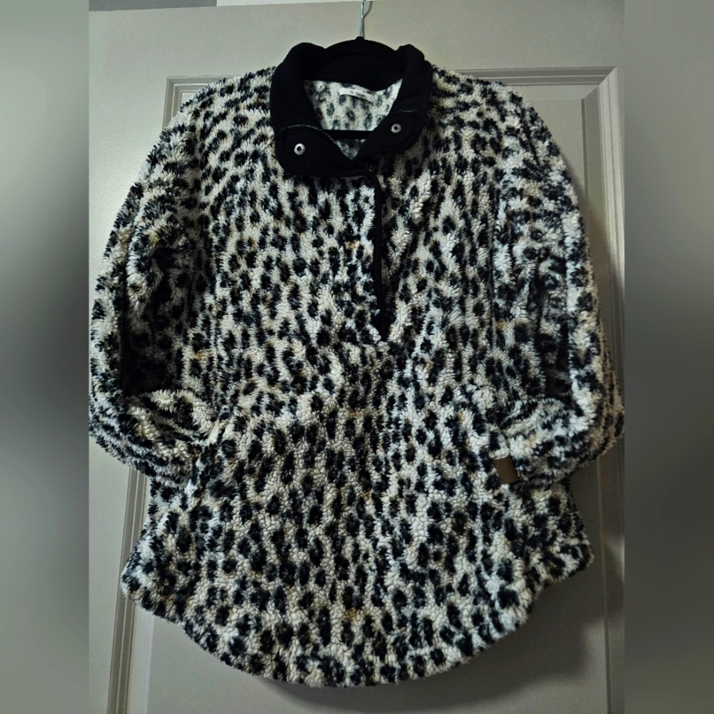 Cheetah Print Fuzzy Sweater